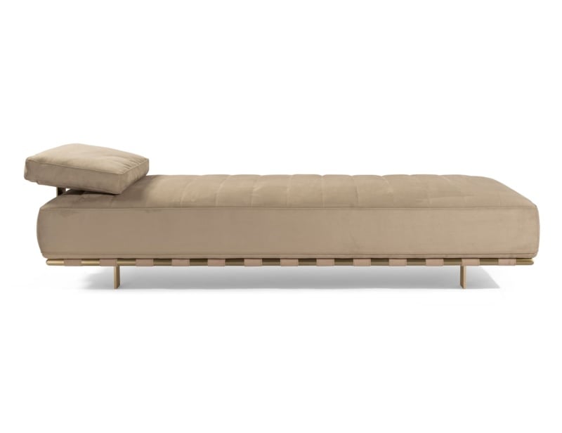 Montparnasse modern luxury lounge chair with beige leather